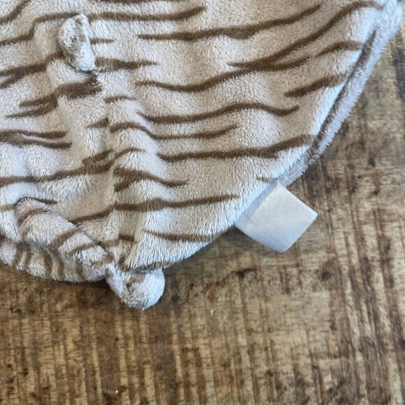 Angel Dear Tiger Lovey Plush Animal Security Blanket Striped Tan Brown Sleep - Picture 3 of 6